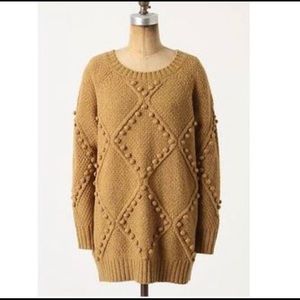 Moth by Anthropologie Wool Pom Pom Sweater